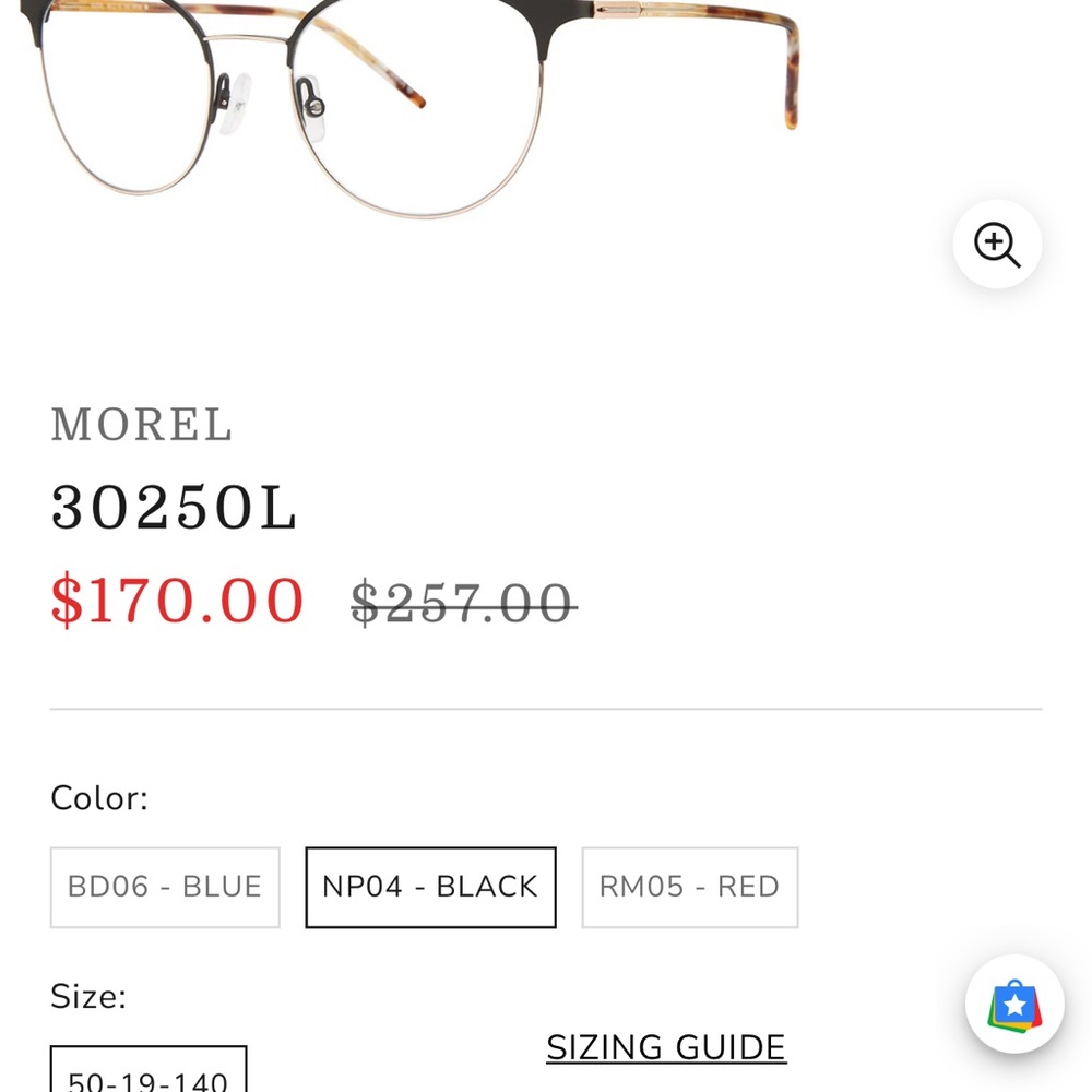 Black and Gold Browline Glasses